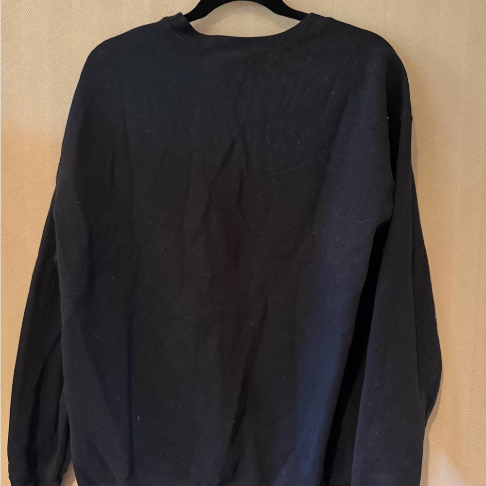 Black Sleepy Hollow Crewneck Sweatshirt with Headless Horseman Graphic - Picture 3 of 3